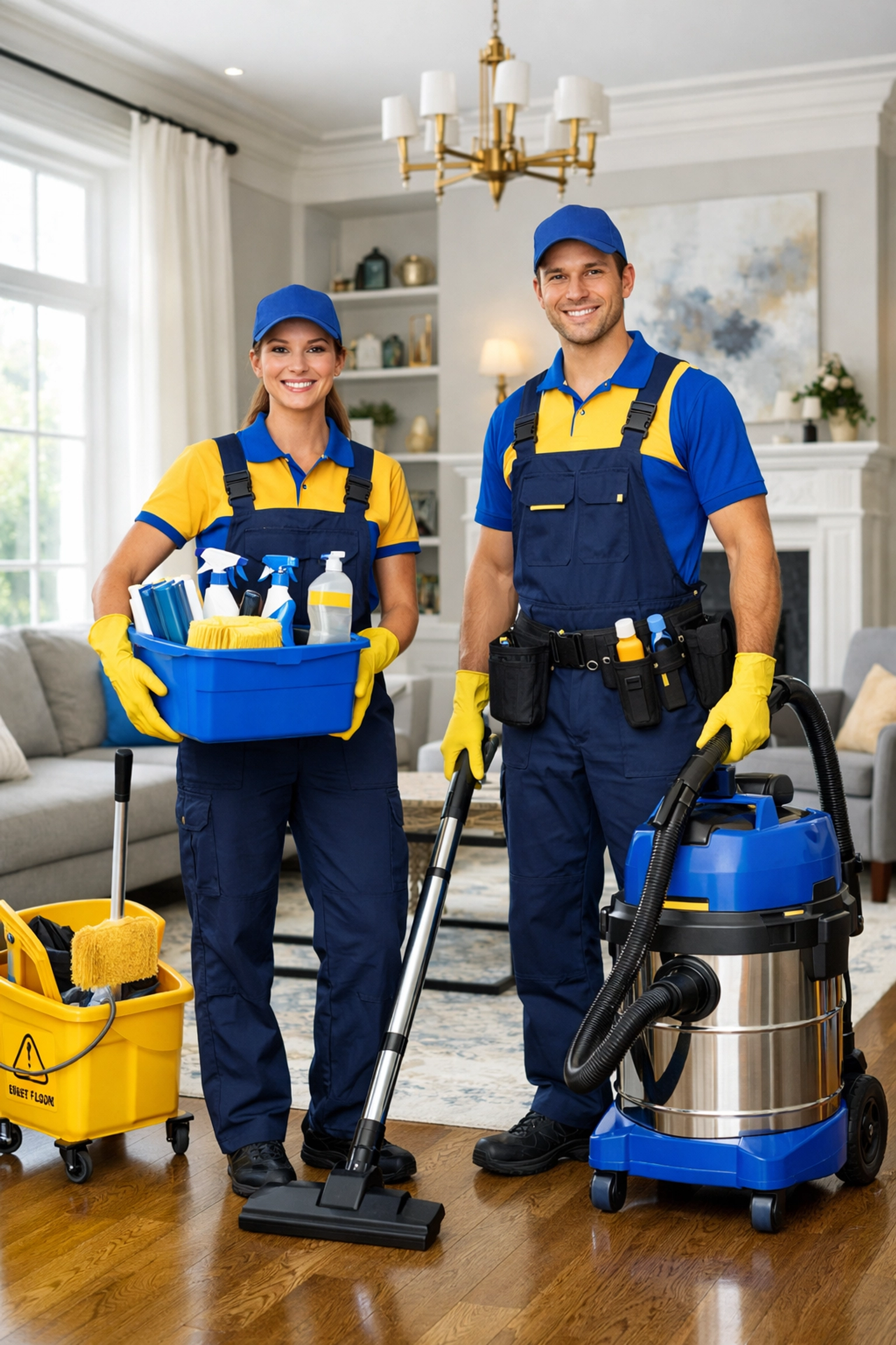 The Cleaning Ninjas Inc team providing professional move-out cleaning service in Boston with ninja-like efficiency.