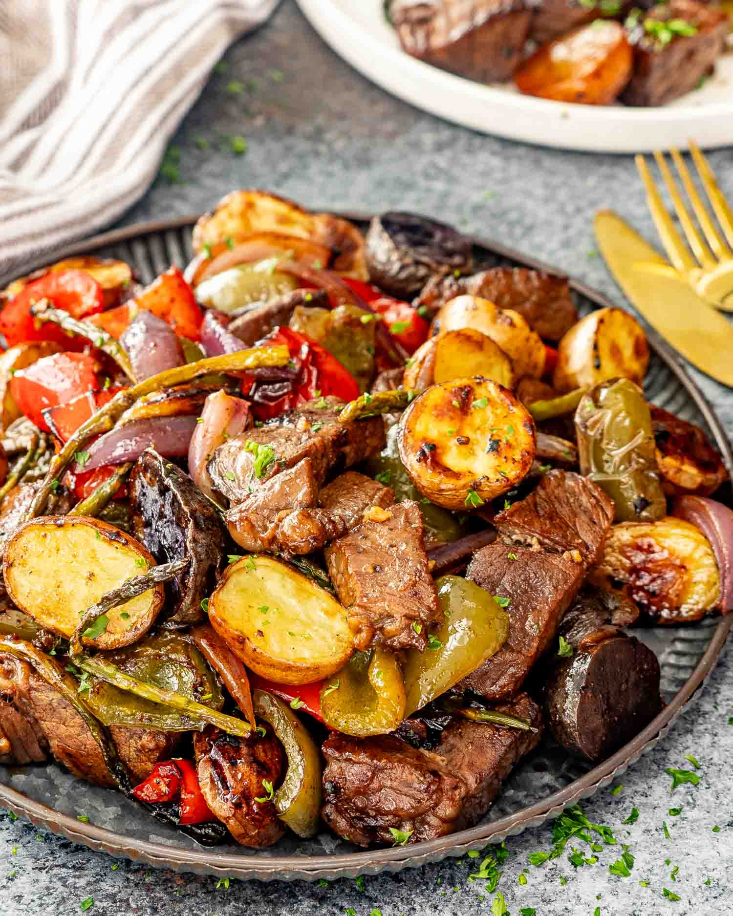 Farm-fresh Grilled Vegetable and Steak Medley