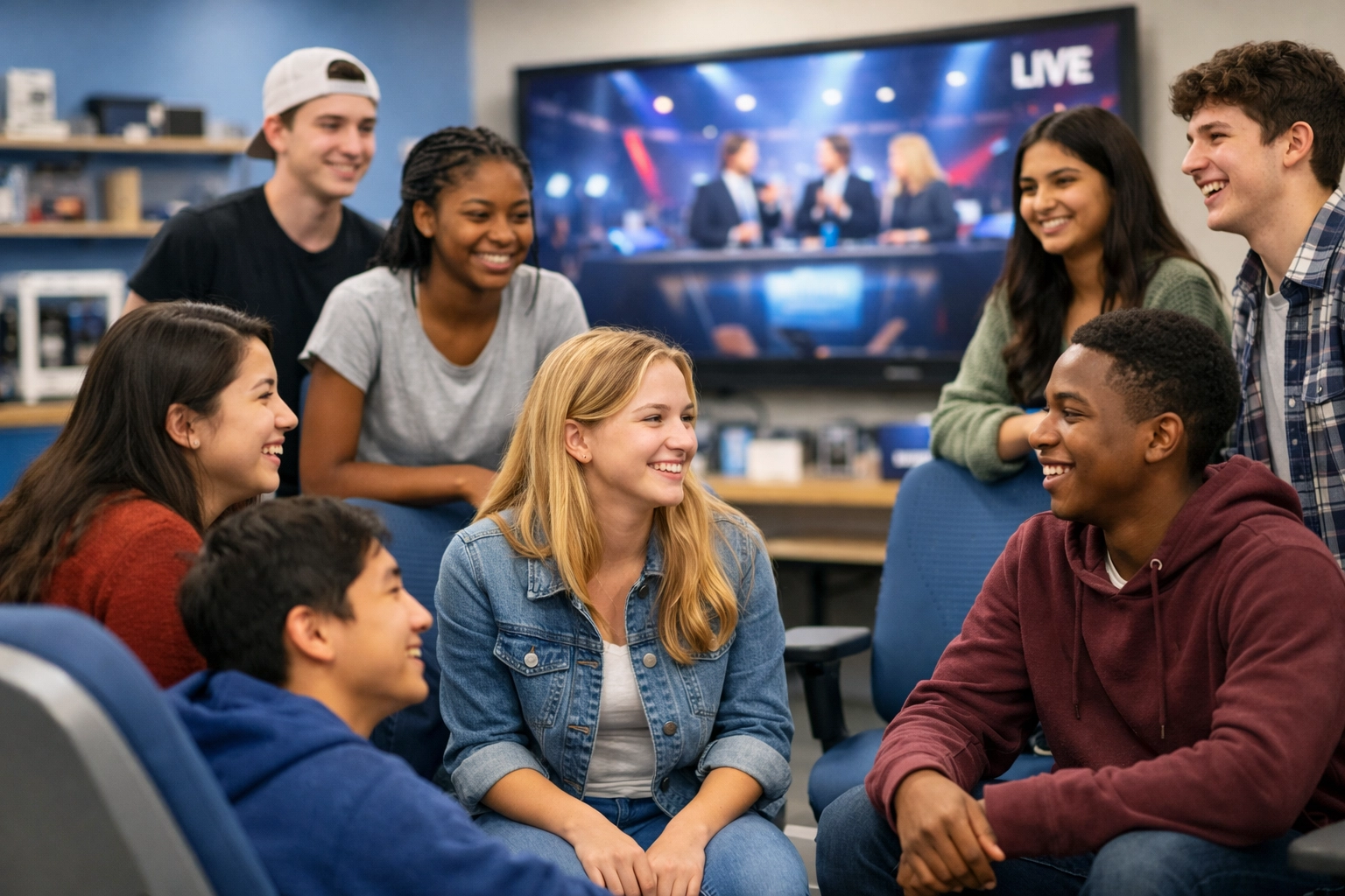 High school students engaging with educational esports programs and brand sponsorship activation.