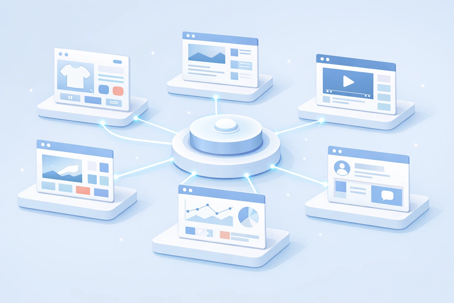 Interconnected websites sharing Fido's communal codebase platform for automatic updates