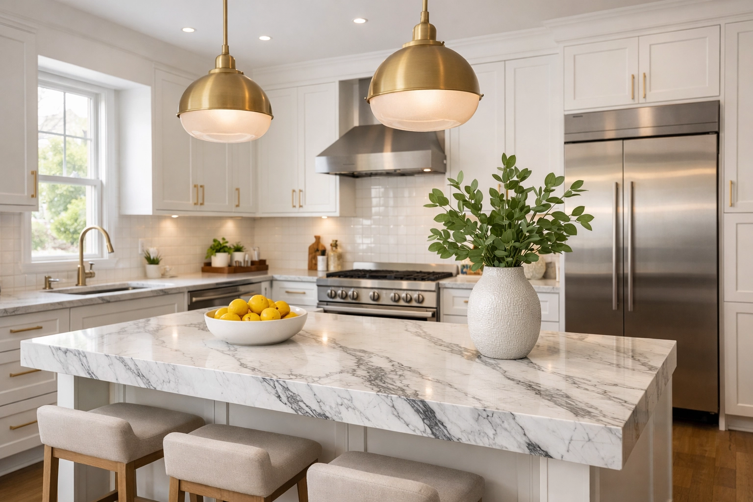 Modern Philadelphia kitchen renovation with high-end finishes to maximize home ROI and value. Modern Philadelphia kitchen renovation with high-end finishes to maximize home ROI and value.