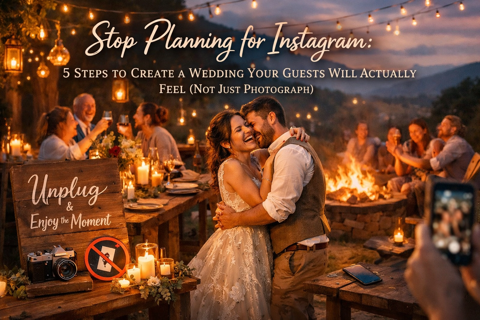 [HERO] Stop Planning for Instagram: 5 Steps to Create a Wedding Your Guests Will Actually Feel (Not Just Photograph)