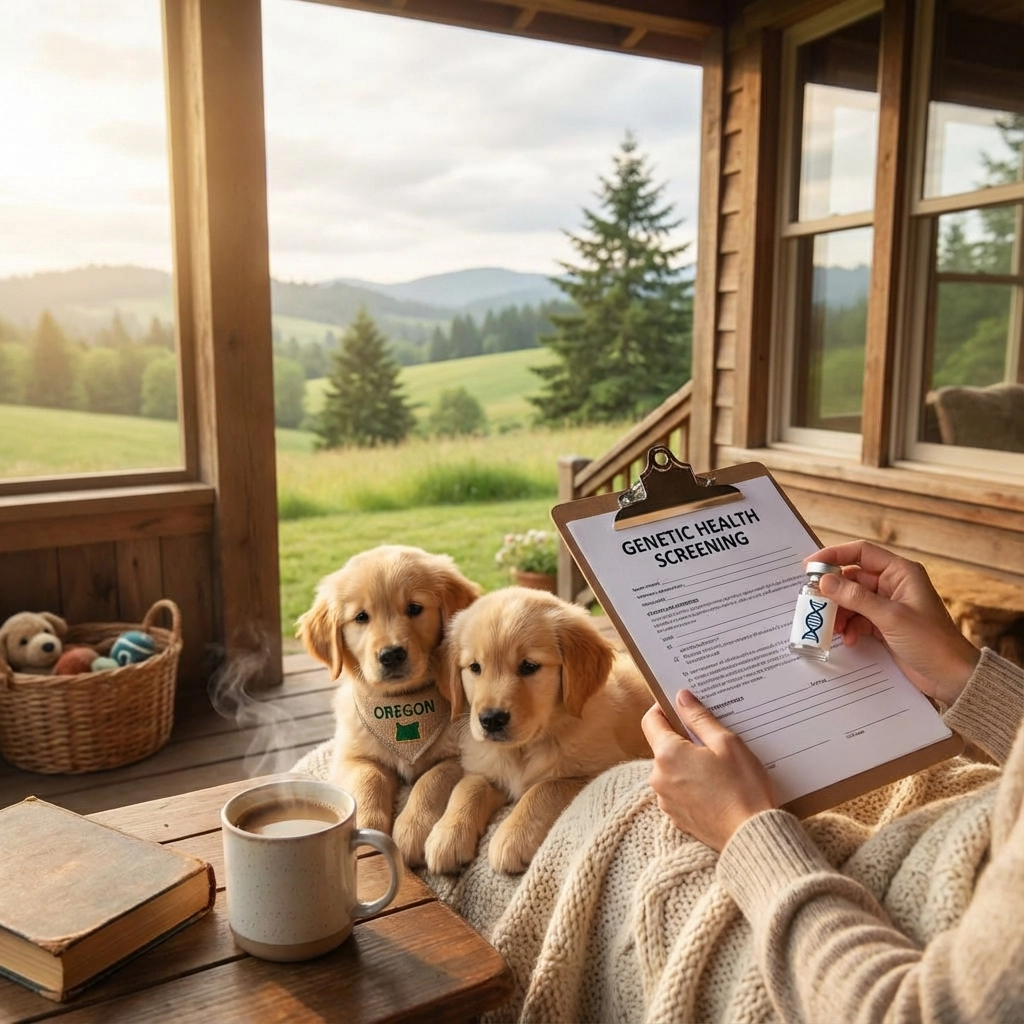 How Genetic Health Testing Sets Our Golden Retriever Puppies Apart in Oregon