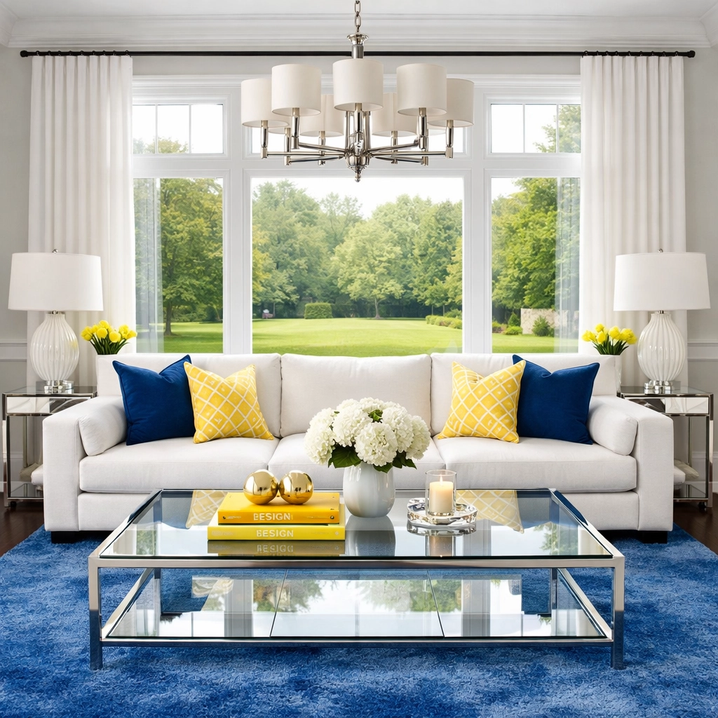 Staged living room in an Acton home highlighting the results of luxury house cleaning.
