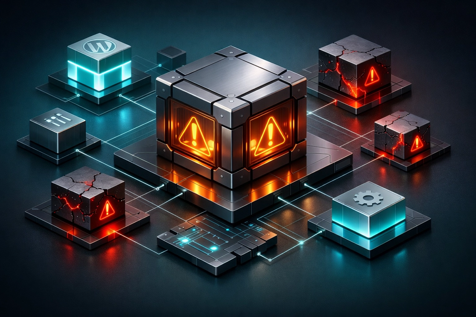 WordPress plugins showing security vulnerabilities with outdated and compromised components