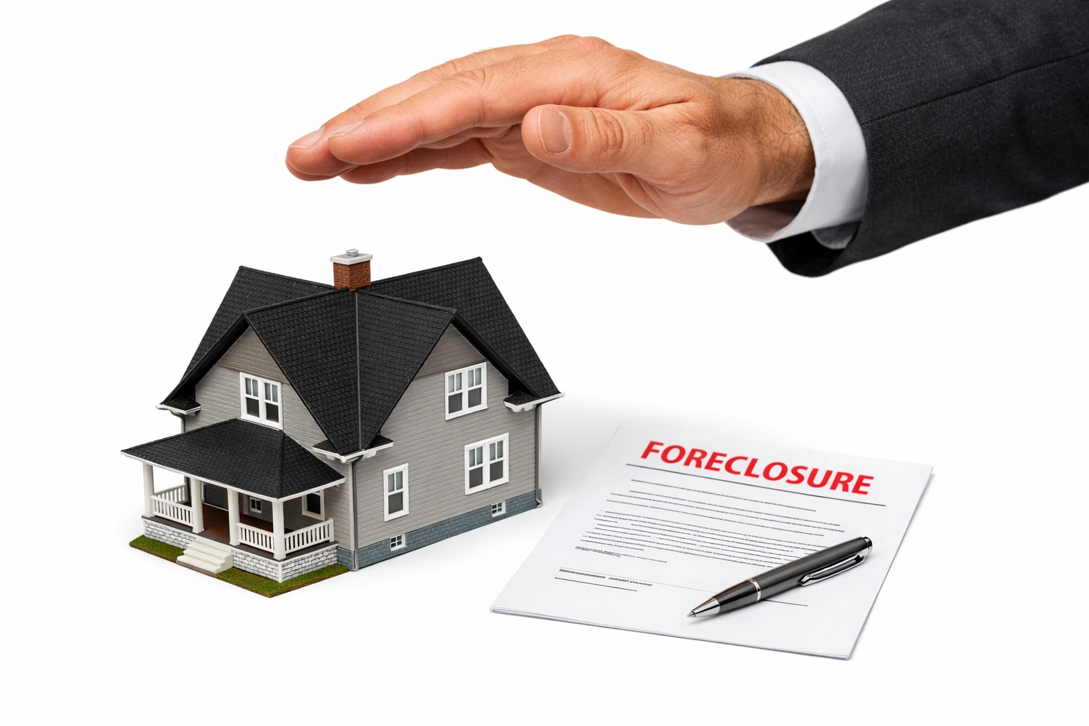 House with foreclosure protection showing how cash home buyers help homeowners avoid foreclosure