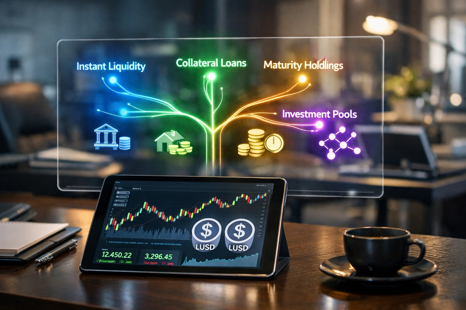 Multiple monetization options for receivables tokens including instant liquidity and loans