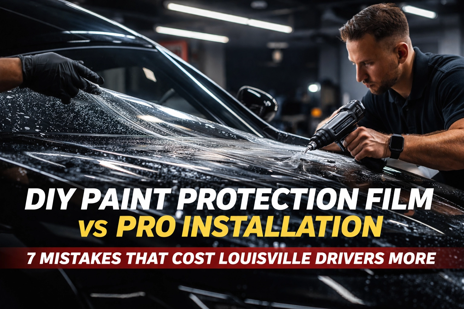 [HERO] DIY Paint Protection Film vs Pro Installation: 7 Mistakes That Cost Louisville Drivers More