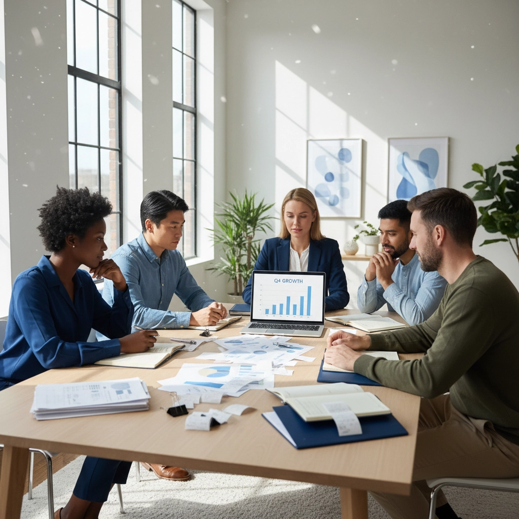 Group of people having a meeting