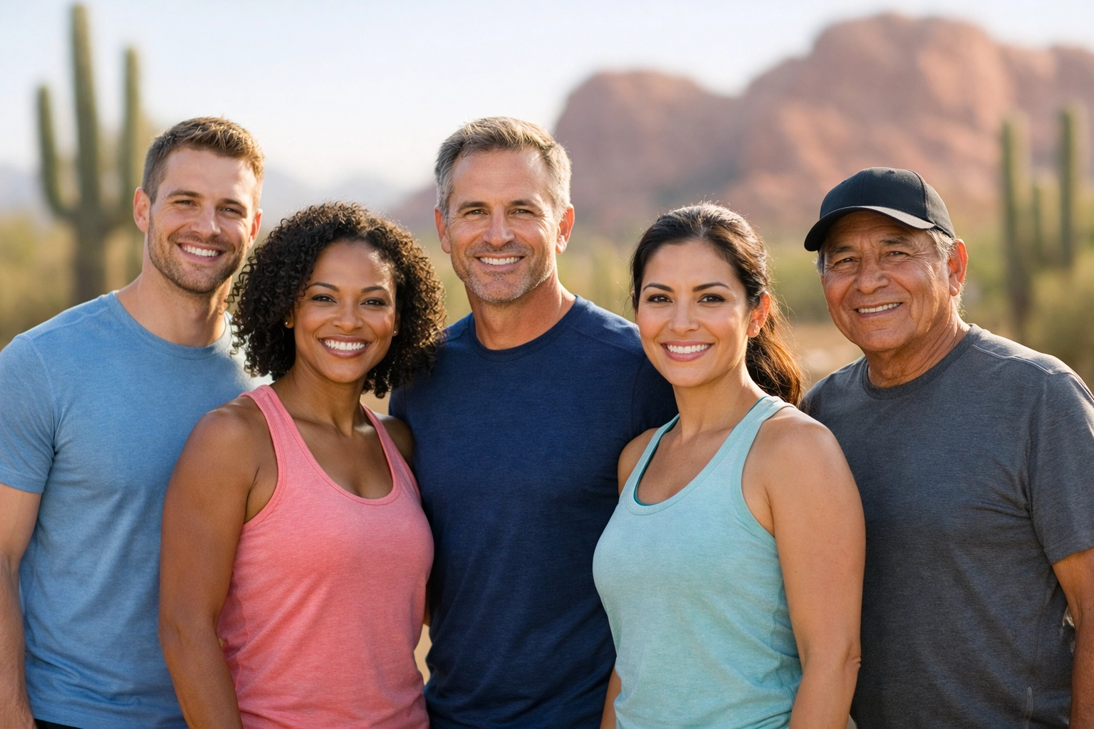 Arizona residents exploring medical weight loss options with desert landscape backdrop