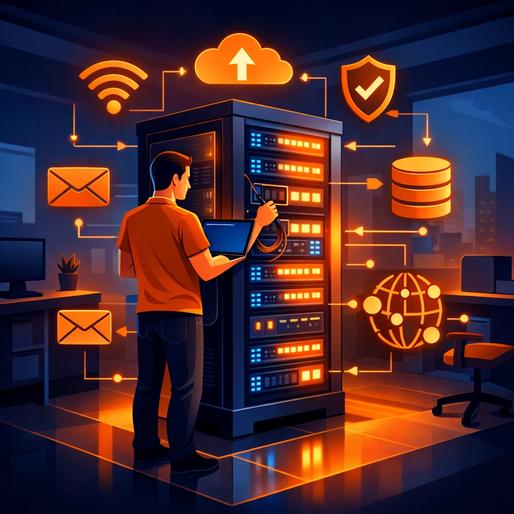 On-site server maintenance and affordable IT support for small businesses in the New Haven area.