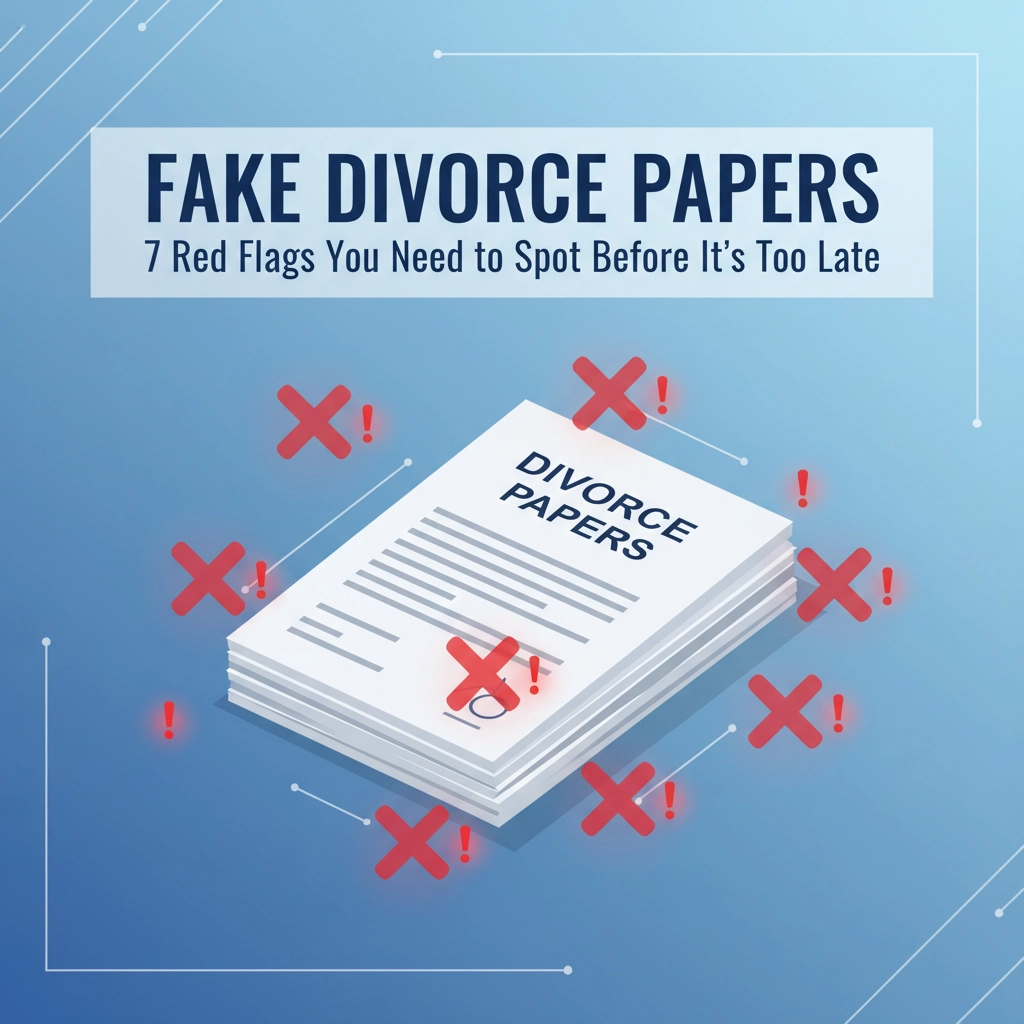 Fake Divorce Papers: 7 Red Flags You Need to Spot Before It's Too Late