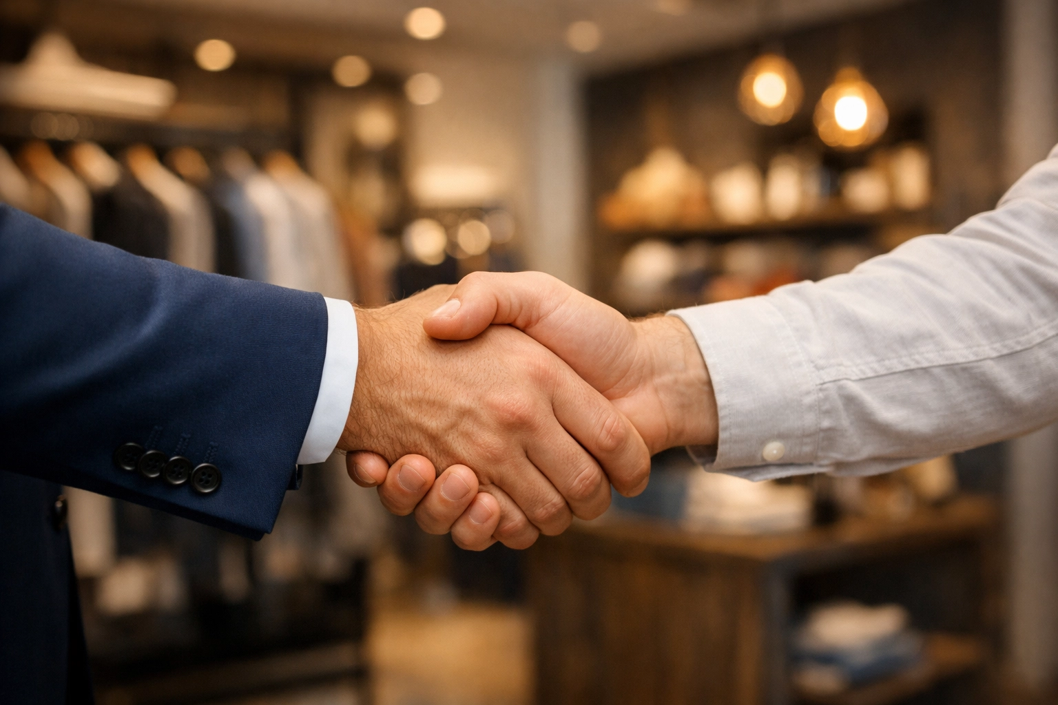 Retail business owner partnering with a security expert for a bespoke KGFM consultation.