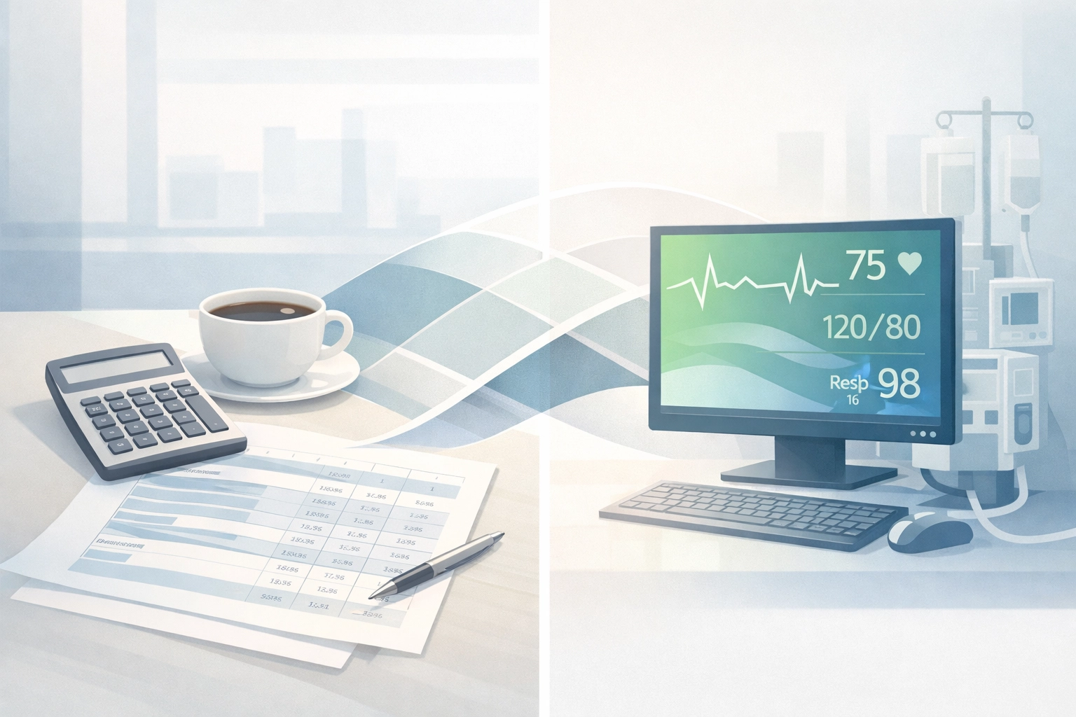Treatment center staffing costs comparison showing budget planning and patient monitoring systems