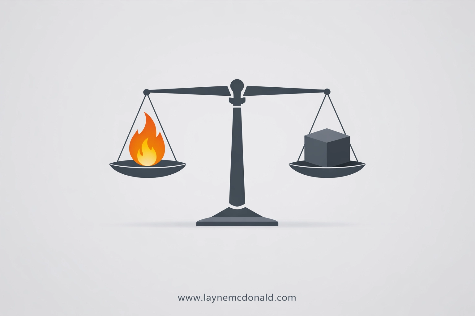 Balanced scales weighing ministry vision against team capacity for healthy leadership expectations.