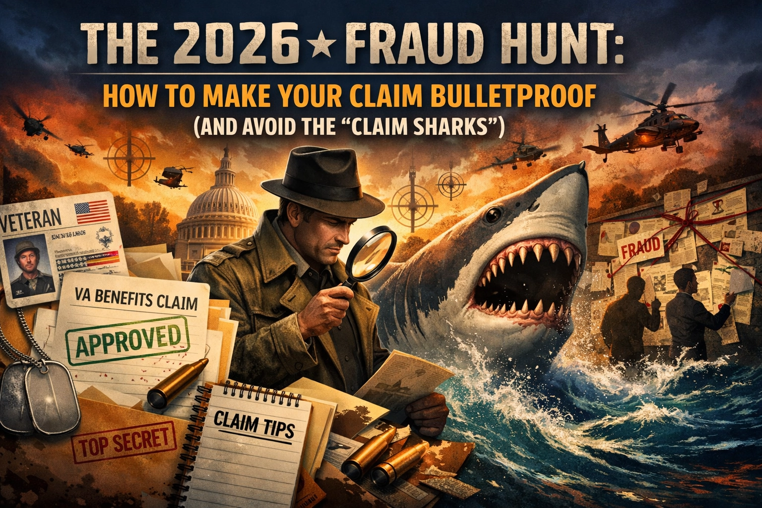 [HERO] The 2026 VA Fraud Hunt: How to Make Your Claim Bulletproof (And Avoid the ‘Claim Sharks’)