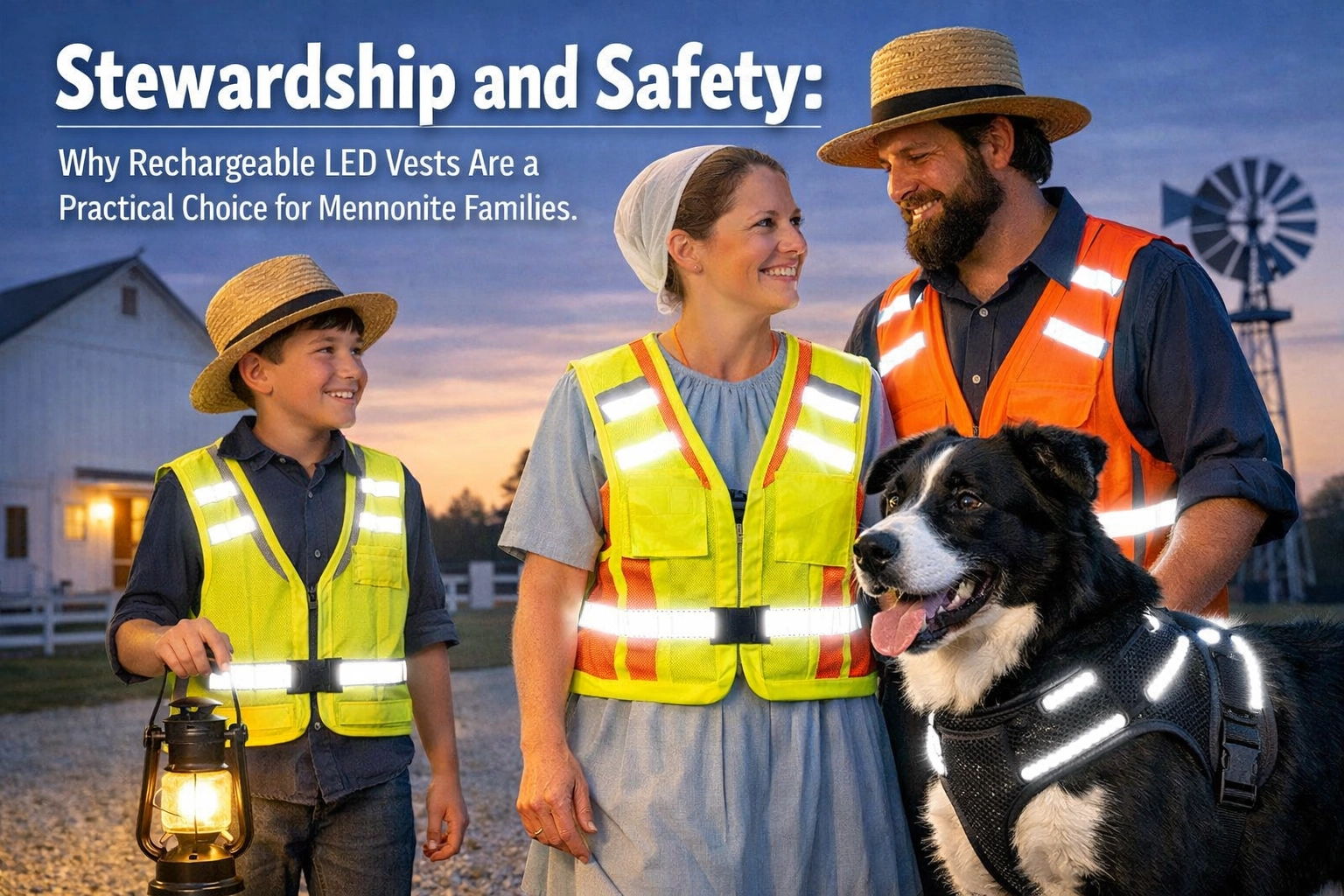 [HERO] Stewardship and Safety: Why Rechargeable LED Vests Are a Practical Choice for Mennonite Families