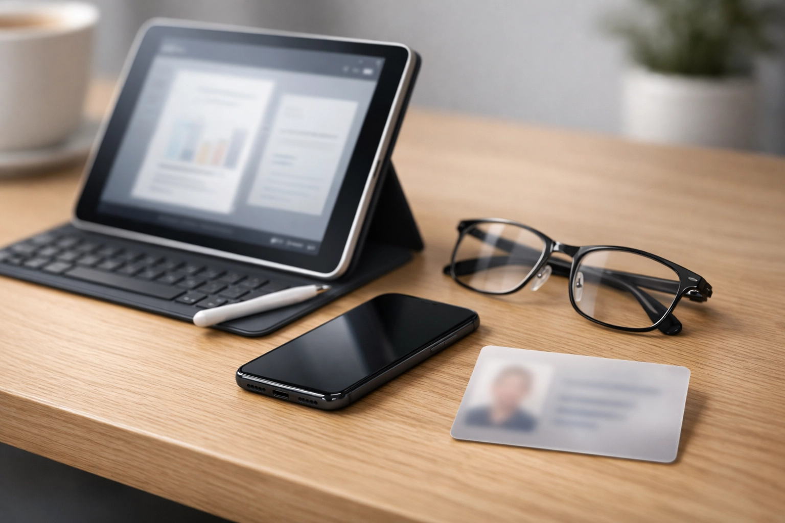 Modern digital workspace illustrating the simple paperwork for no credit check loans Canada.