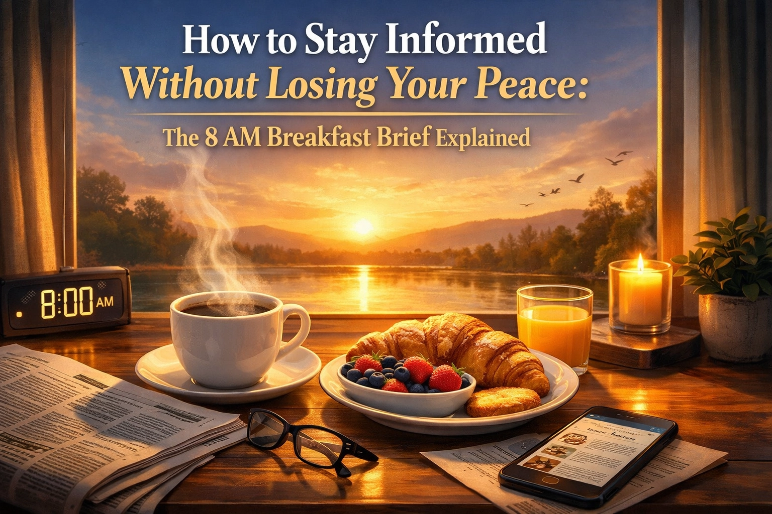 [HERO] How to Stay Informed Without Losing Your Peace: The 8 AM Breakfast Brief Explained