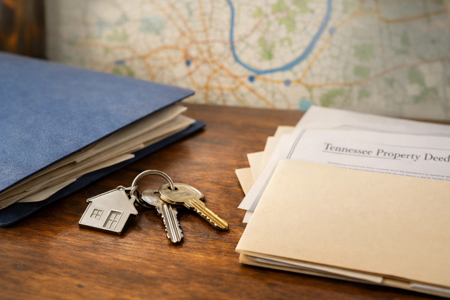 Probate documents and inherited property paperwork for Nashville home sale