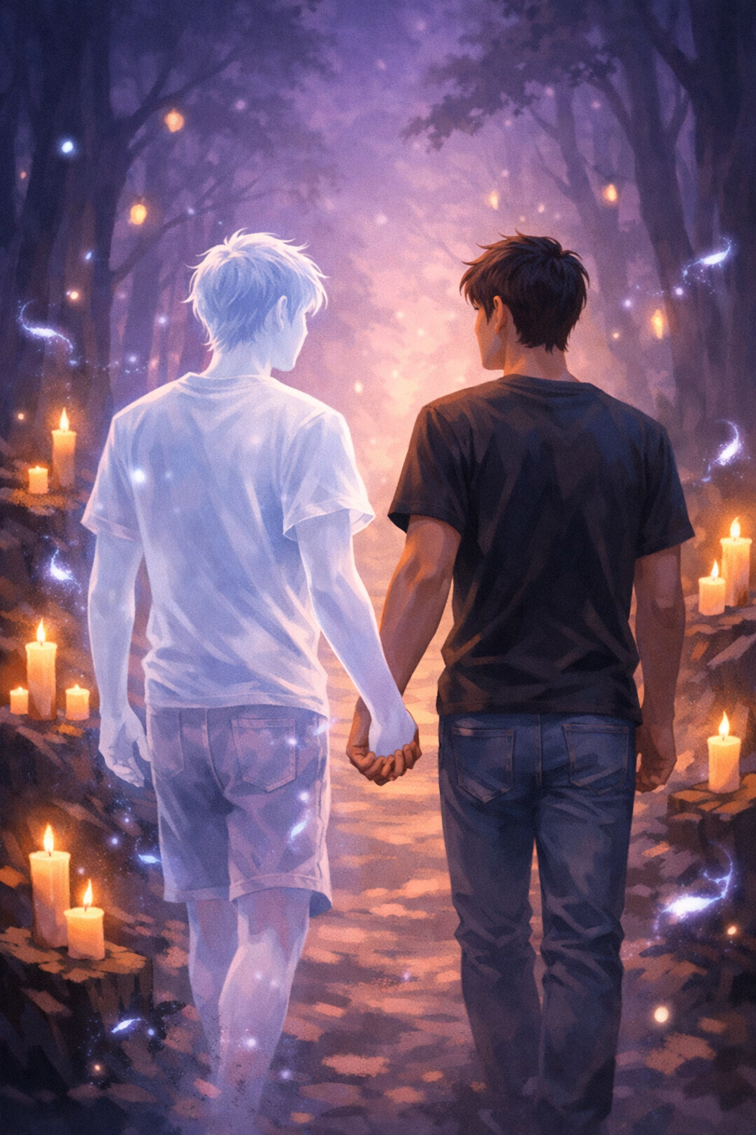 Gay romance blooms between living boy and ghost in supernatural MM love story