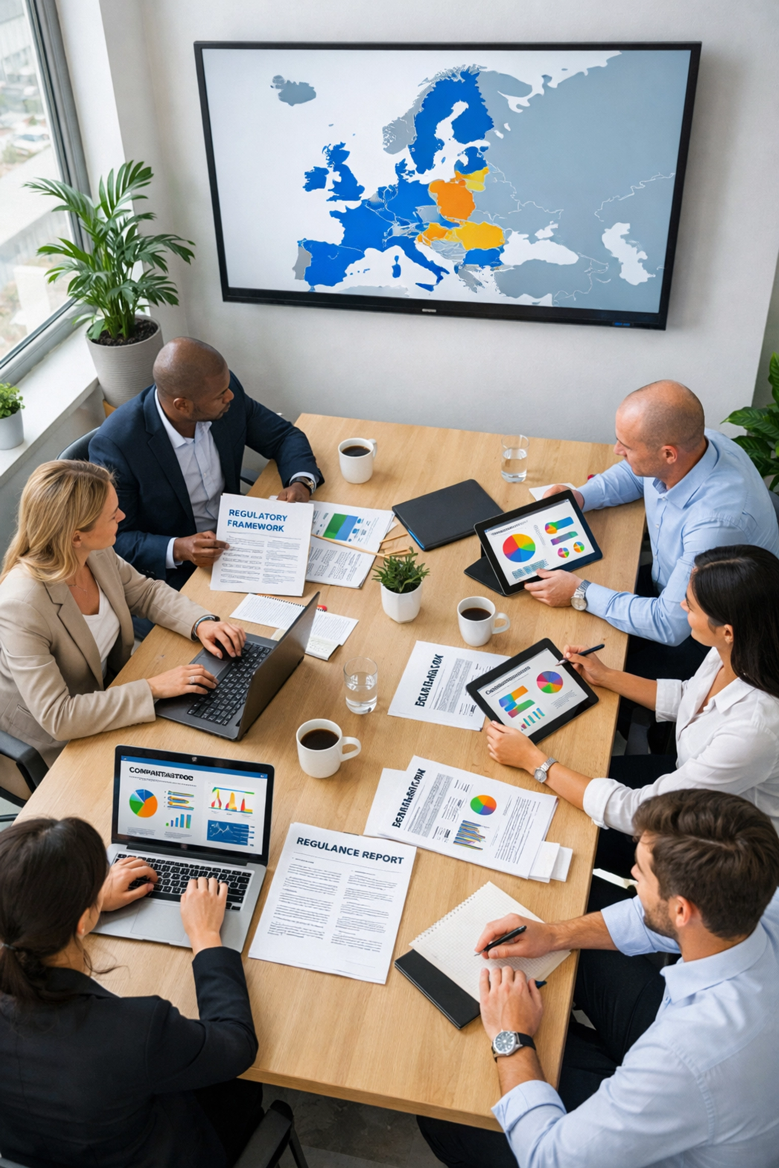 European team reviewing DORA compliance dashboards for ServiceNow ITOM regulatory requirements