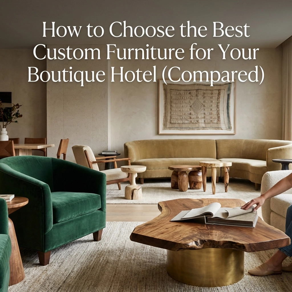 custom hotel furniture guide for boutique guest room design and luxury lobby seating