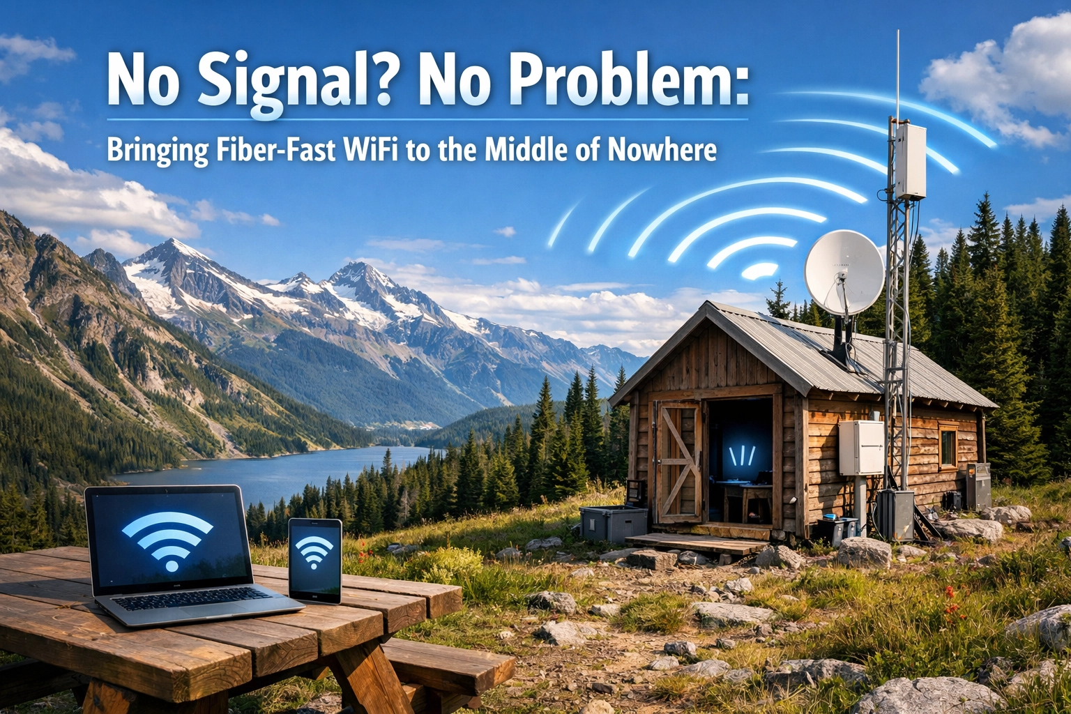 [HERO] No Signal? No Problem: Bringing Fiber-Fast WiFi to the Middle of Nowhere