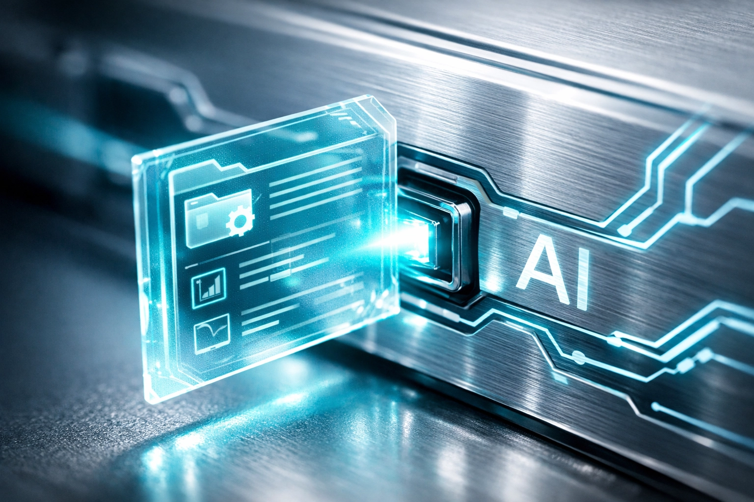 Structured data and technical SEO schema being integrated into an AI engine for generative optimization.