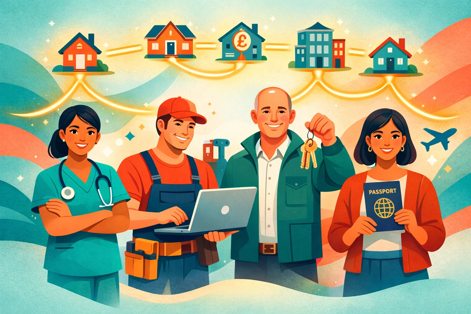 Diverse professionals including nurses and landlords accessing specialist mortgage solutions