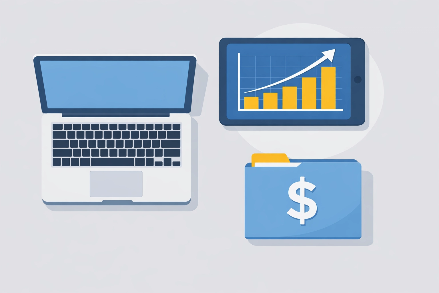 Organized digital workspace for tax preparation and tracking self-employment income in New Haven.