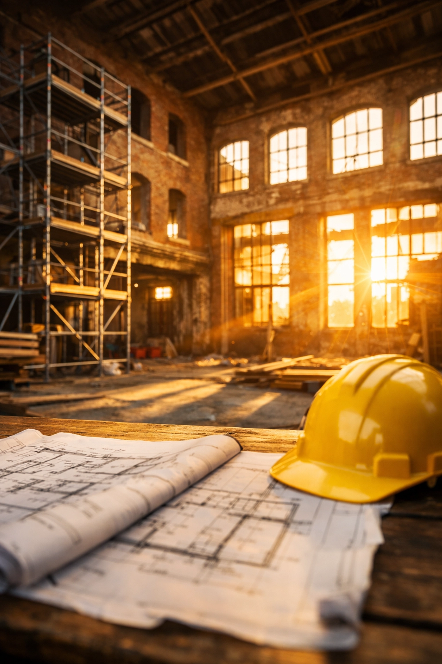 Industrial warehouse renovation project illustrating the speed and flexibility of bridging finance.