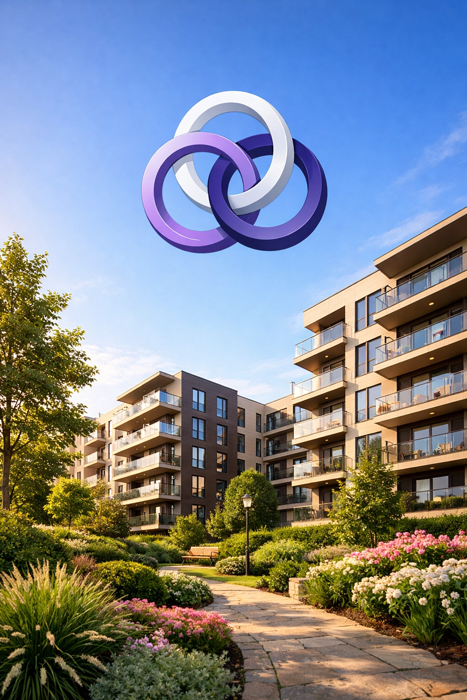 Residential block in Essex with gardens, symbolizing stakeholder unity in property management.