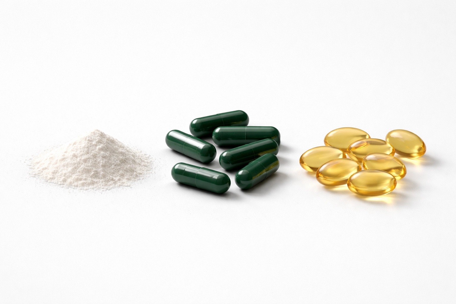 Vitamin D3 softgels with K2 capsules and magnesium powder emphasize key cofactors for vitamin D megadosing