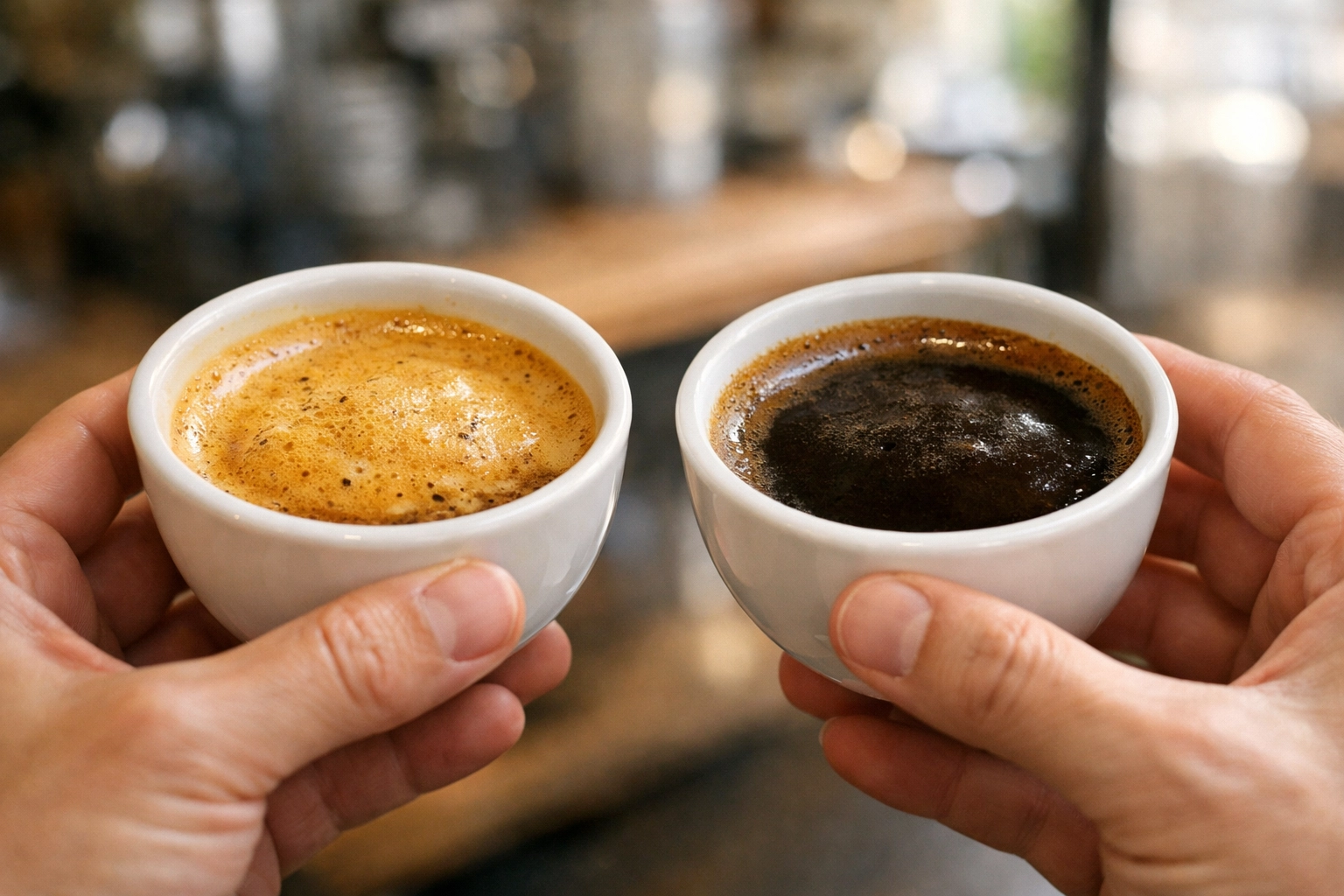 Coffee cupping and quality assessment comparing specialty coffee roasts in professional tasting