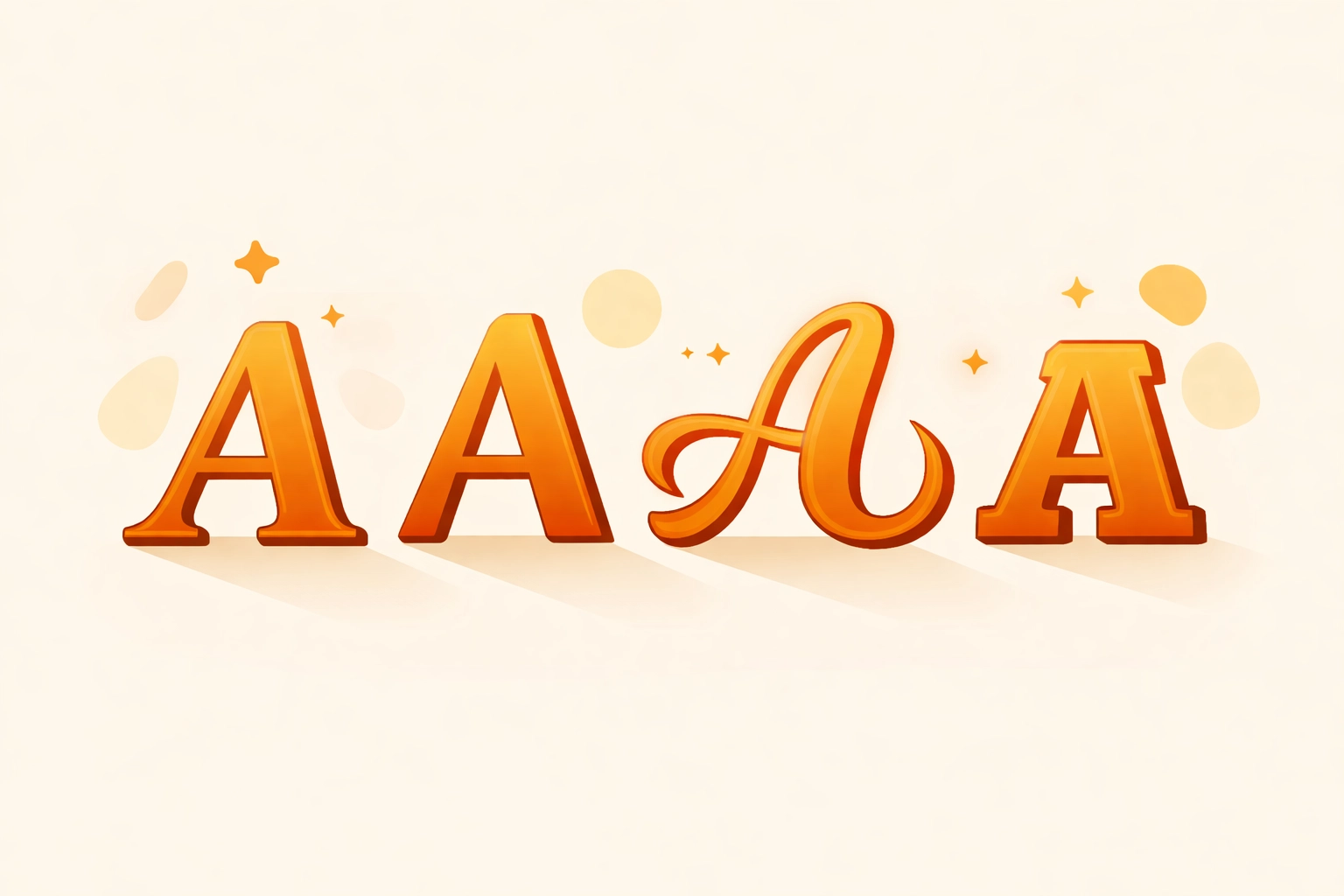 Typography illustration showing different logo font styles for memorable brand design