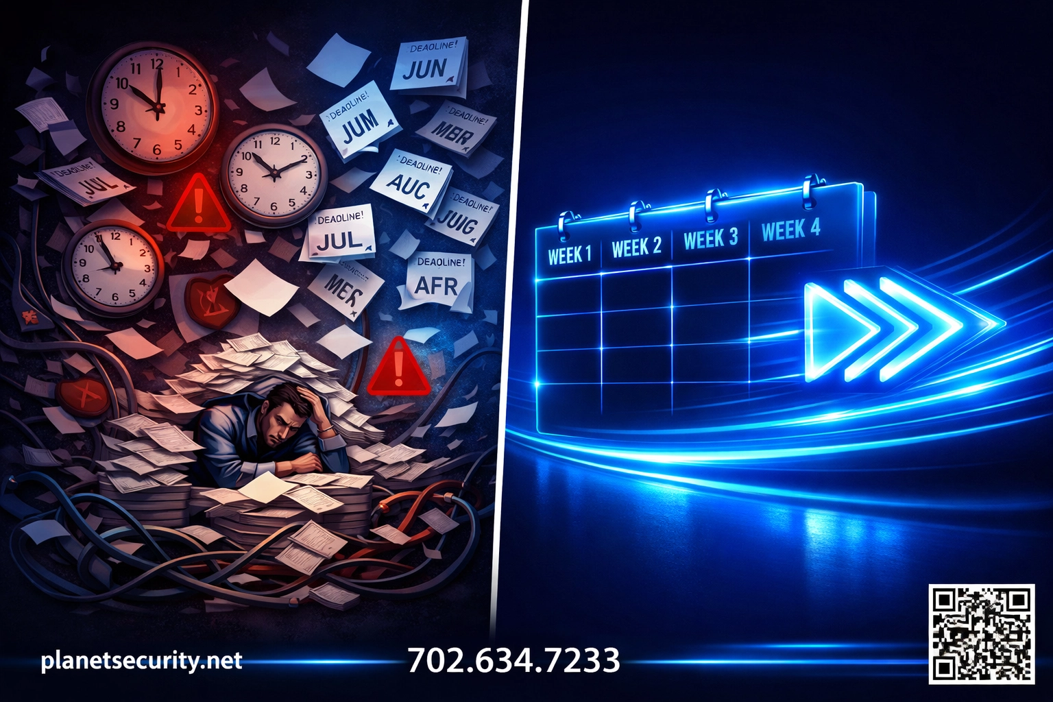 CMMC compliance speed comparison: chaotic 18-month process vs streamlined 4-week solution