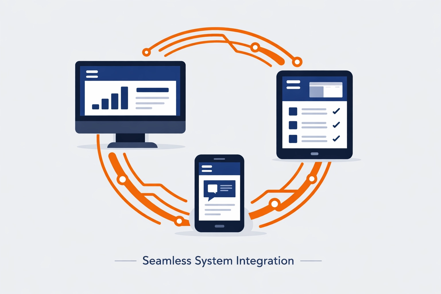 Seamless software integration across multiple business systems and platforms