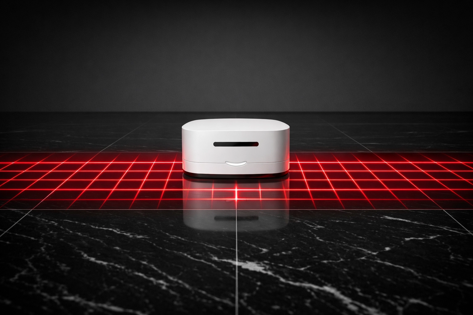 Appareil de détection technologique scannant un plancher pour identifier des vices cachés et des contaminants à Québec.