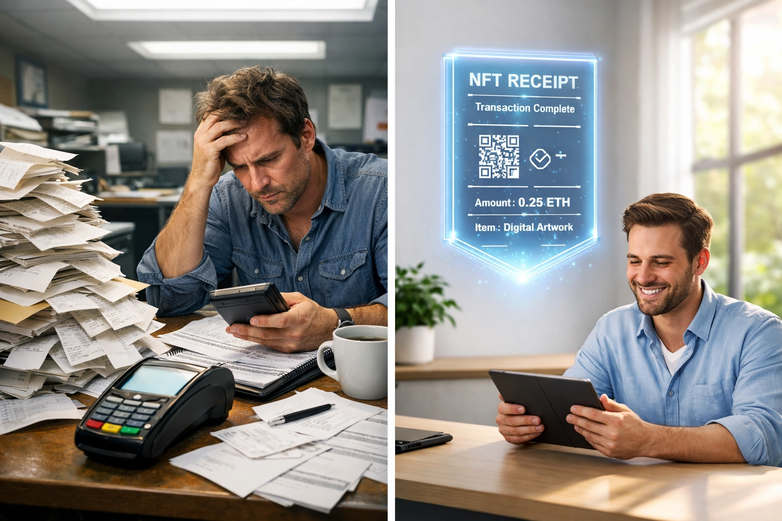 NFT receipt system vs traditional payment documentation for tax-deductible crypto transactions
