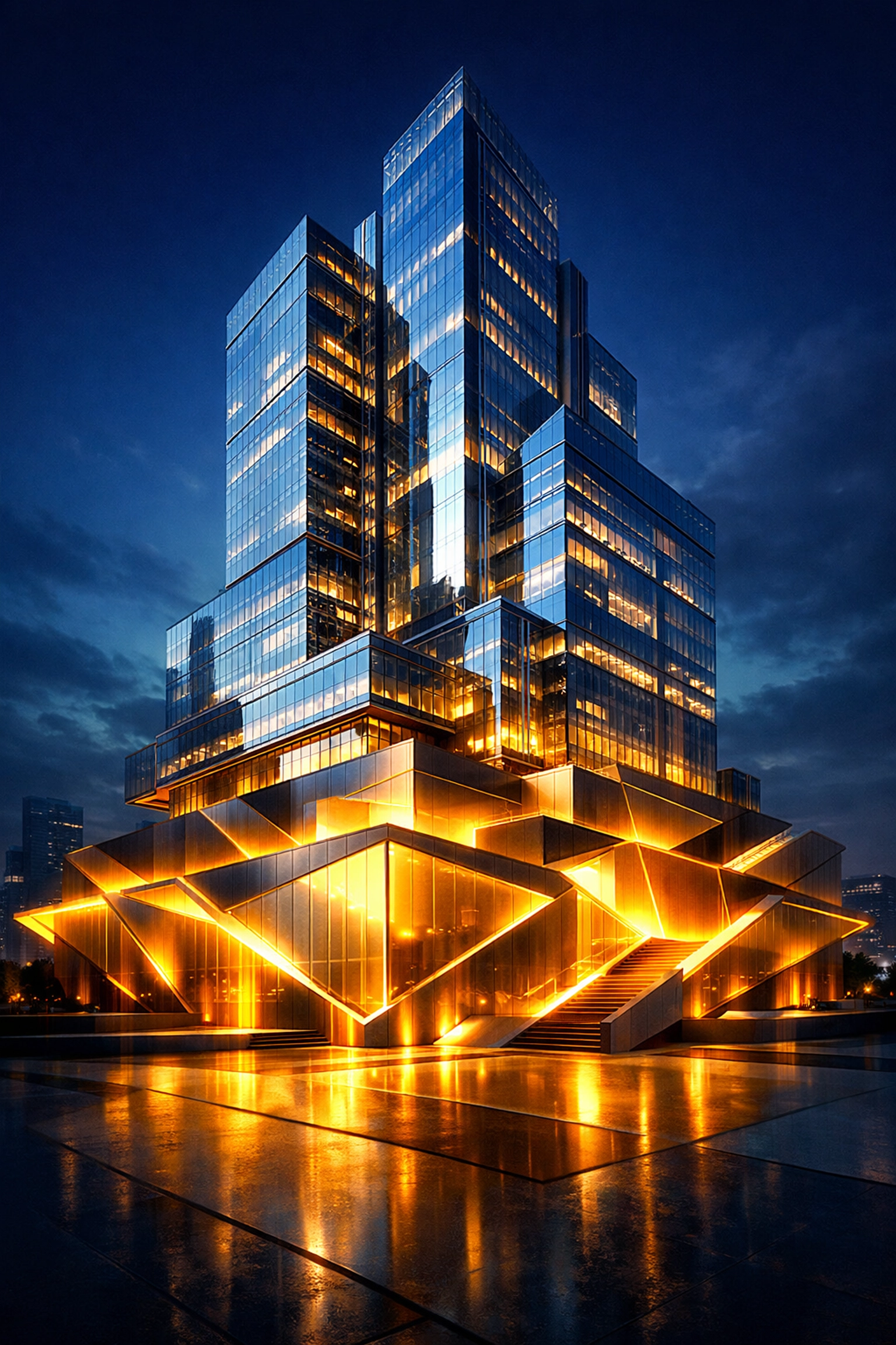 Modern corporate headquarters representing the solid foundation of SBA 7a loan base rates.