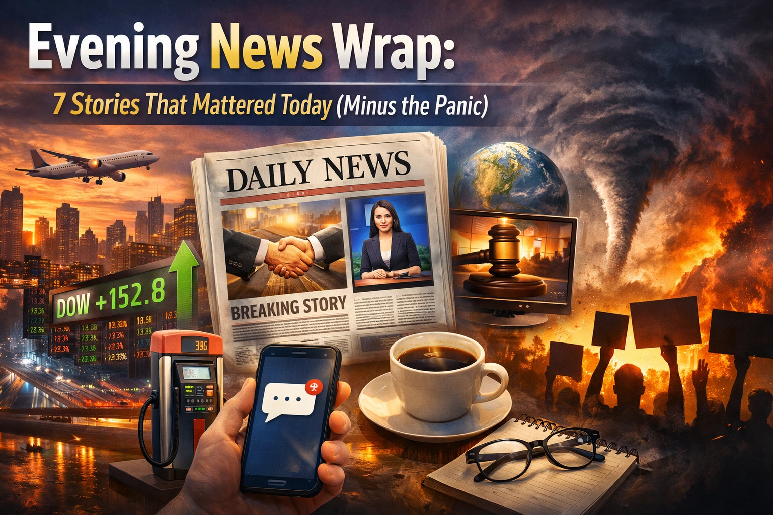 [HERO] Evening News Wrap: 7 Stories That Mattered Today (Minus the Panic)