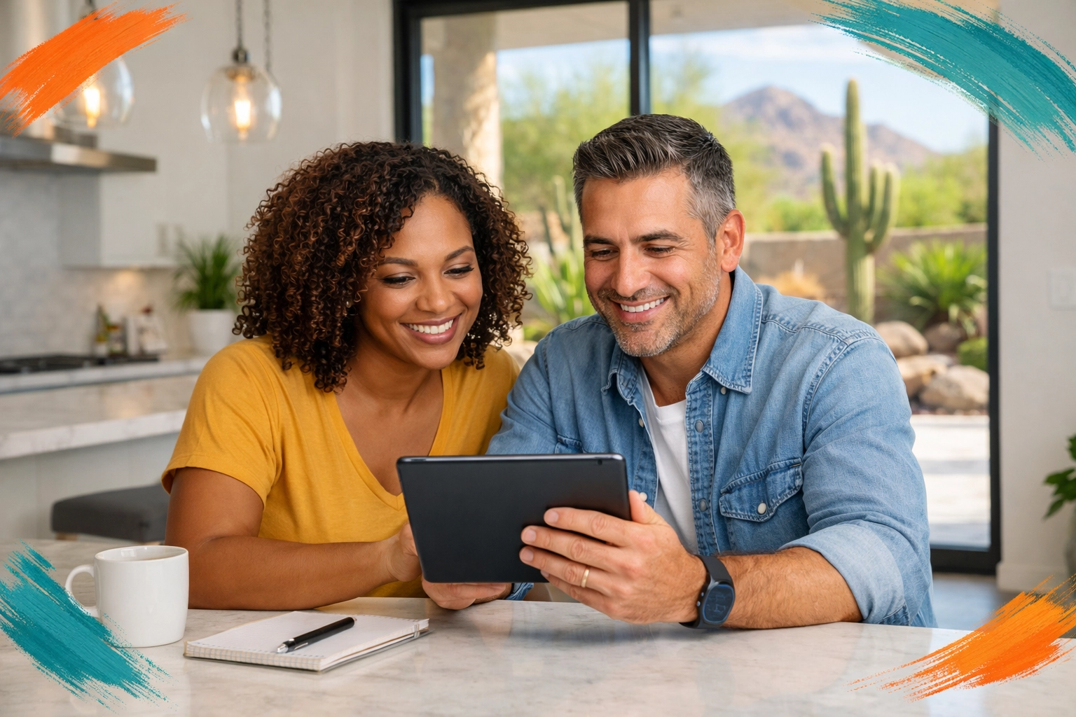 Arizona homeowners reviewing digital home selling options to save equity on their house sale. Arizona homeowners reviewing digital home selling options to save equity on their house sale.
