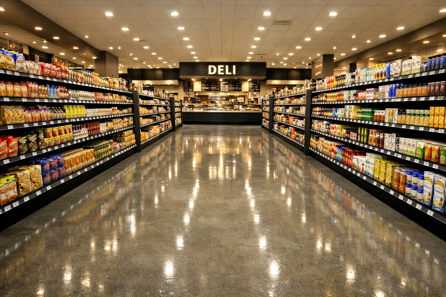 Organized retail space demonstrating general liability accident prevention and high safety standards in Washington.