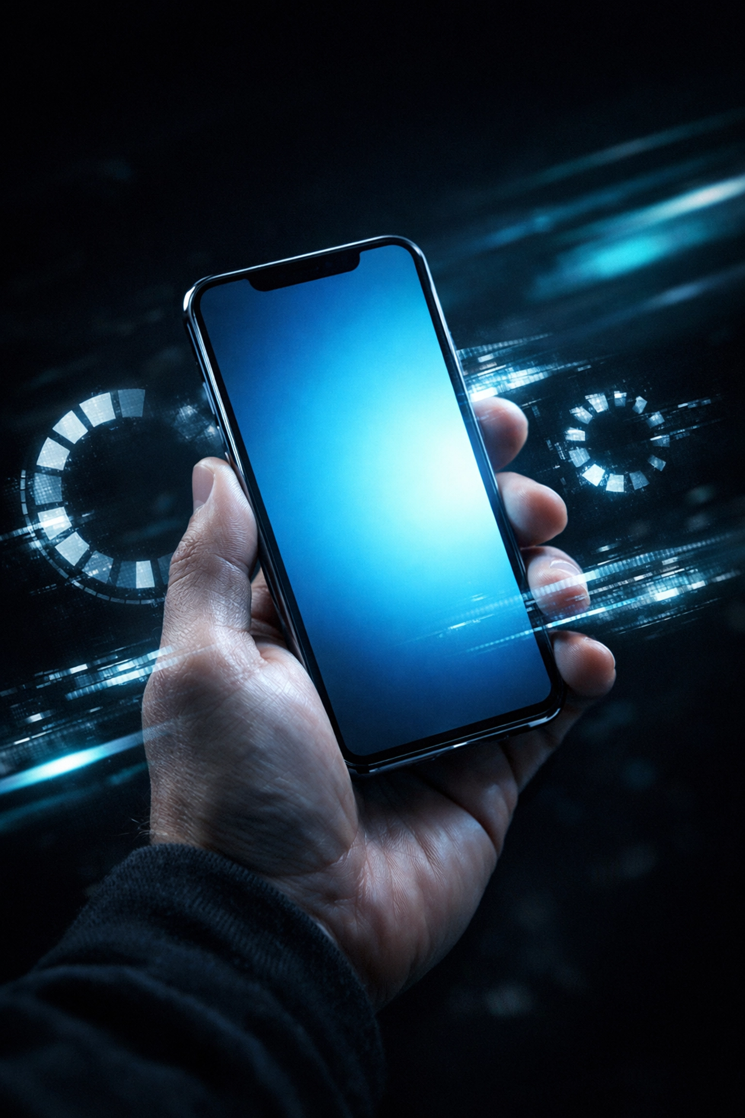 Smartphone displaying a loading ring to illustrate how slow site speed impacts mobile conversions and user engagement.