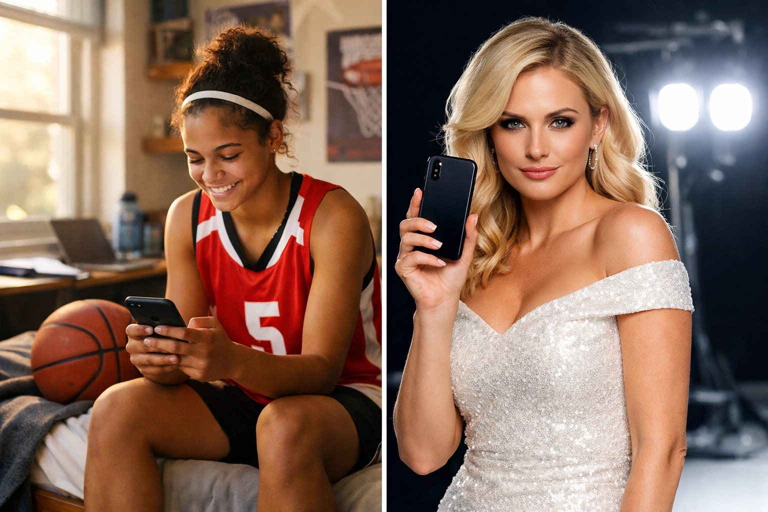 College athlete versus celebrity endorser showing NIL authenticity advantage