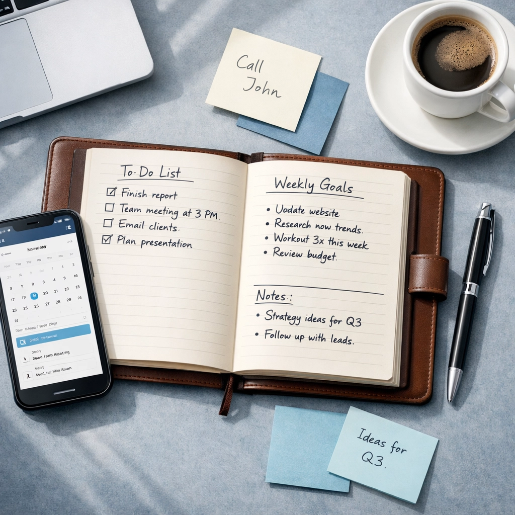 Organized custody case documentation and planning materials for Virginia parents