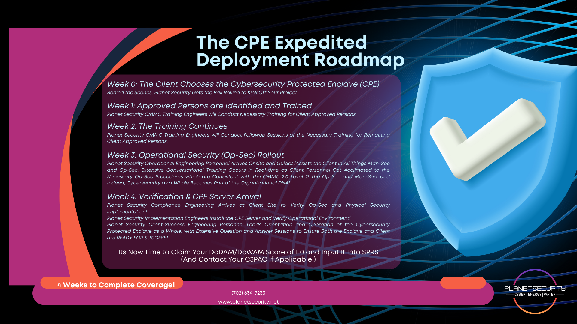 Planet Security Inc. CPE Expedited Deployment Roadmap