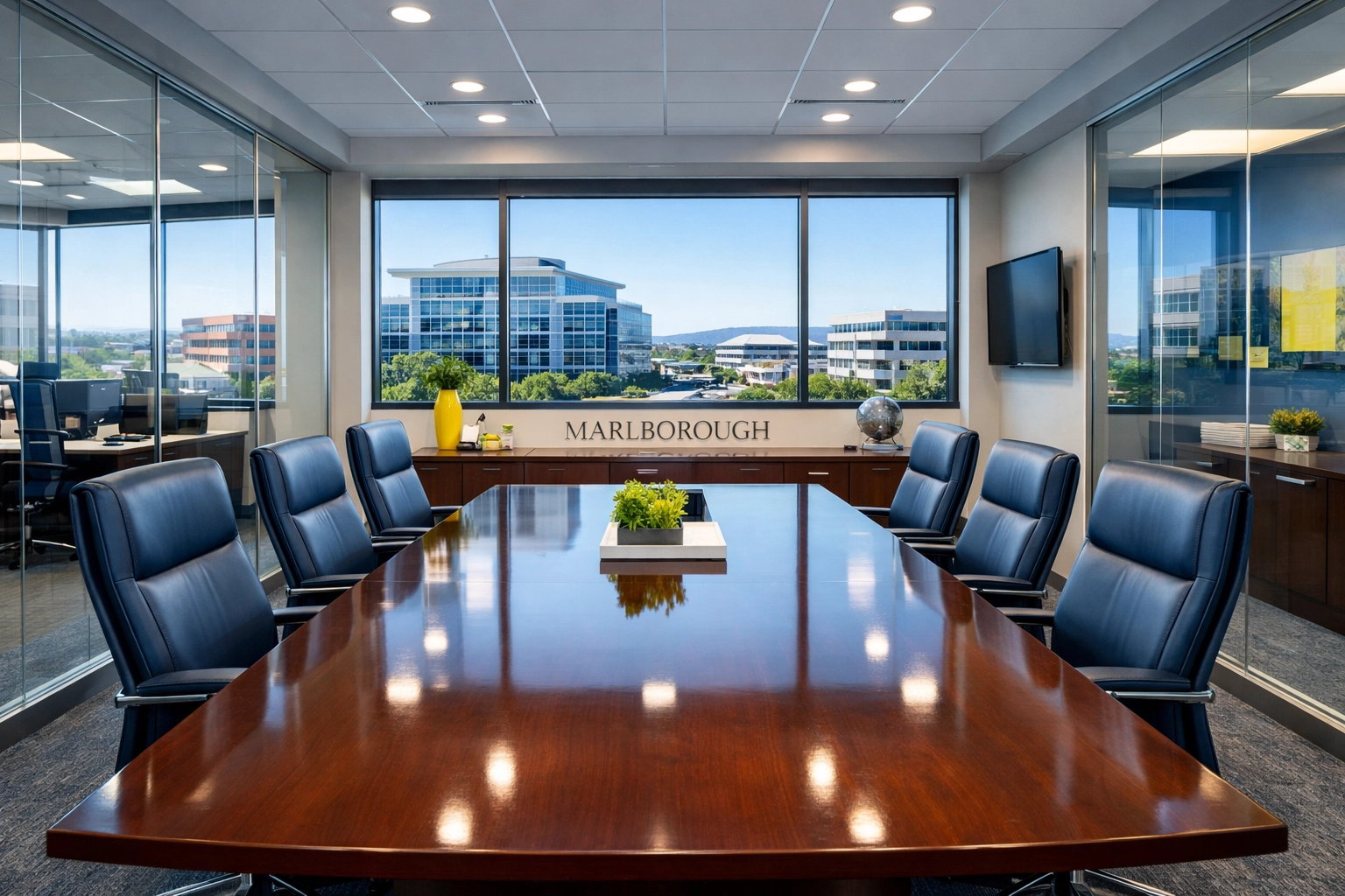 Immaculate office space provided by the house cleaning Marlborough experts for local businesses.