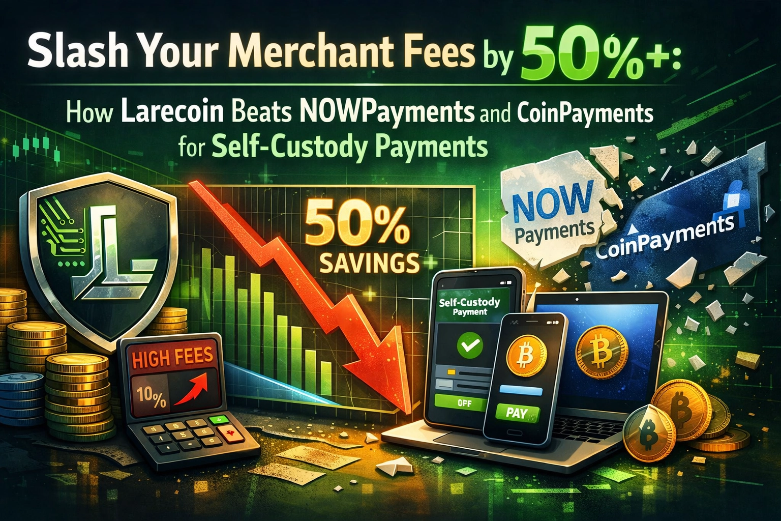 [HERO] Slash Your Merchant Fees by 50%+: How Larecoin Beats NOWPayments and CoinPayments for Self-Custody Payments